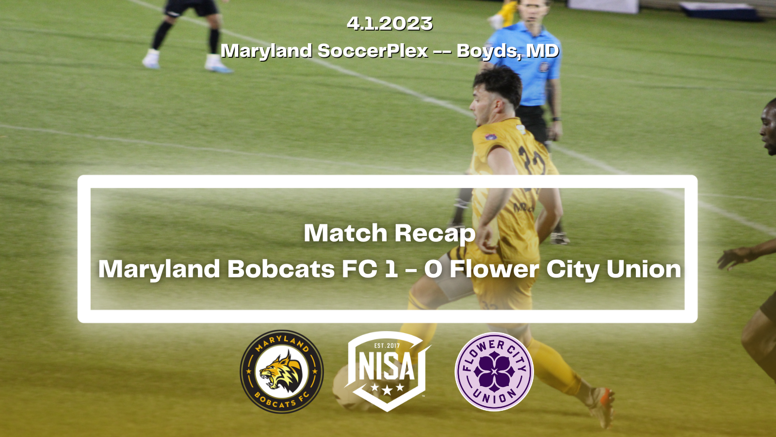 Match Recap Maryland Bobcats FC 1 0 Flower City Union 4.1.2023